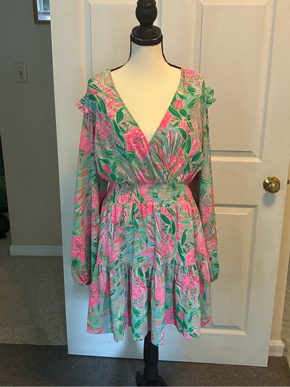 Lilly Pulitzer Taviana Stretch Long Sleeve  Dress